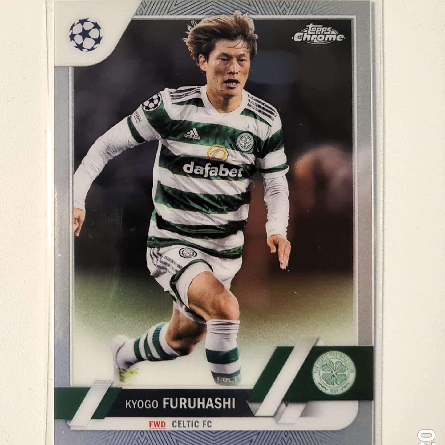 Kyogo Furuhashi 2023 Topps Chrome Champions league #183 Soccer Football Celtic excellent/mint Sleeved