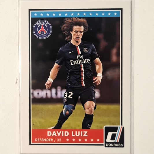 David Luiz 2015 Panini Donruss #55 Soccer Football Paris Saint-Germain excellent Sleeved