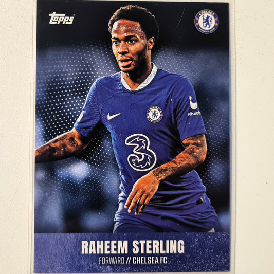 Raheem Sterling 2023 Topps Chelsea team set Football Chelsea excellent Sleeved