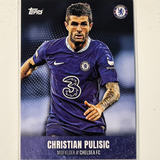 Christian Pulisic 2023 Topps Chelsea team set Football Chelsea excellent Sleeved