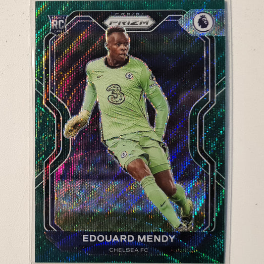 Edouard Mendy 2020-21 Panini Prizm premier league green wave rookie RC #23 Soccer Football Chelsea excellent/mint Sleeved