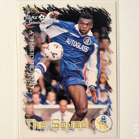 Marcel Desailly 1999 Futera Fans Selection The Squad #11 Soccer Football Chelsea excellent Sleeved