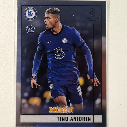 Tino Anjorin 2021 Topps Merlin Champions League Rookie RC #86 Football Chelsea excellent/mint Sleeved