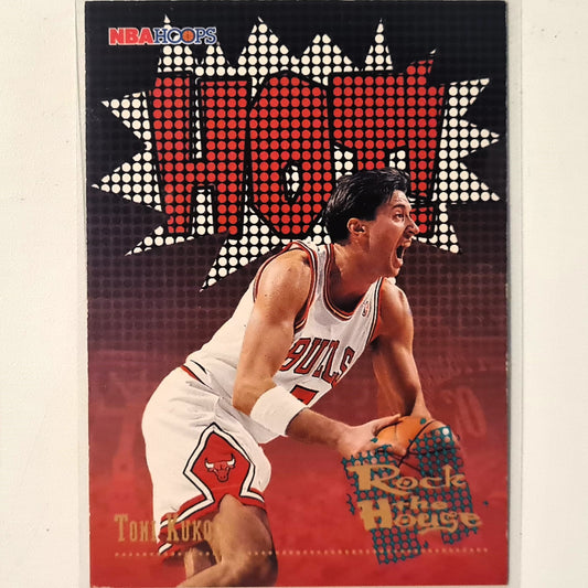 Toni Kukoc 1996 Skybox NBA Hoops Rock the House #375 NBA Basketball Chicago Bulls good Sleeved