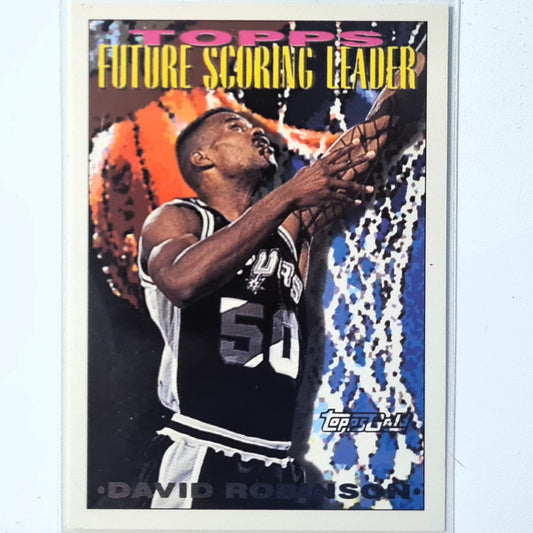 David Robinson 1994 Topps gold future scoring leader #387 NBA Basketball San Antonio Spurs Excellent Sleeved