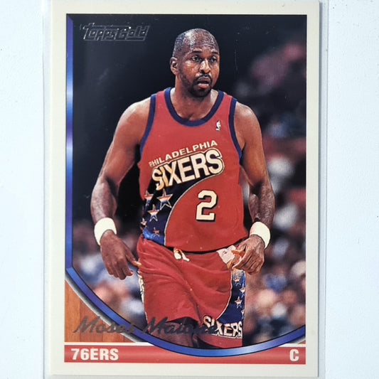 Moses Malone 1994 Topps Gold #381 NBA Basketball Philadelphia 76ers Excellent Sleeved