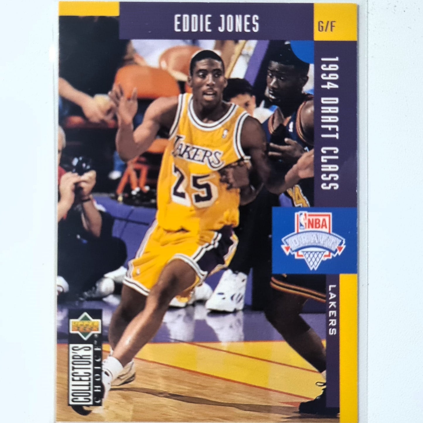 Eddie Jones 1994 Upper-Deck NBA Draft #415 NBA Basketball LA Lakers Excellent Sleeved