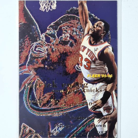 Patrick Ewing 1995 Fleer 95-96  #120 NBA Basketball New York Knicks  Excellent Sleeved
