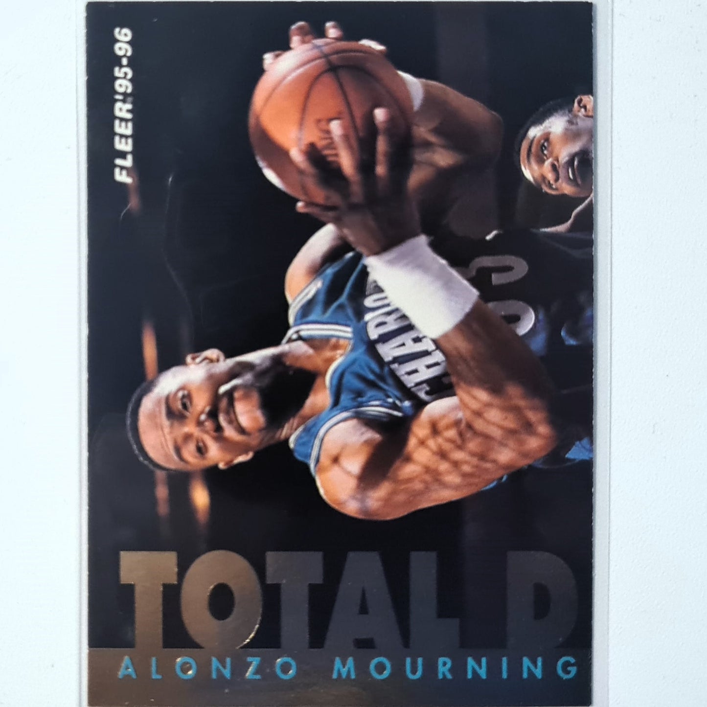 Alonzo Mourning 1995 Fleer 95-96 Total D #201 NBA Basketball Charlotte Hornets Good Sleeved