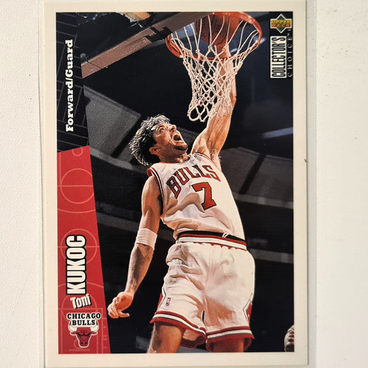 Toni Kukoc 1997 Upper-Deck Collectors choice CH5 NBA Basketball Chicago Bulls excellent Sleeved