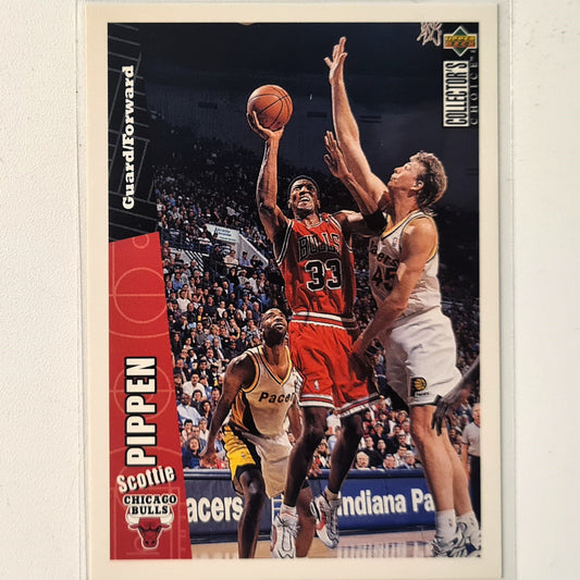 Scottie Pippen 1997 Upper-Deck Collectors choice CH7 NBA Basketball Chicago Bulls excellent/mint Sleeved