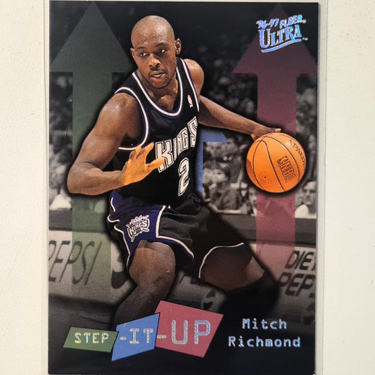 Mitch Richmond 1997 Fleer Ultra 96-97 Step it up insert  #284 NBA Basketball Sacramento Kings Excellent Sleeved