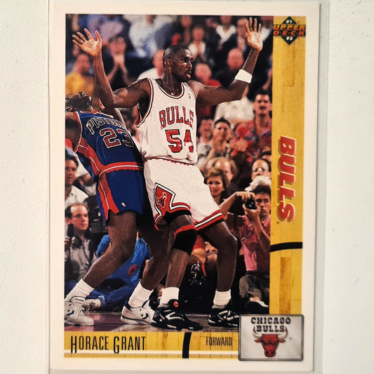 Horace Grant 1991 Upper-Deck  #181 NBA Basketball Chicago Bulls Excellent Sleeved