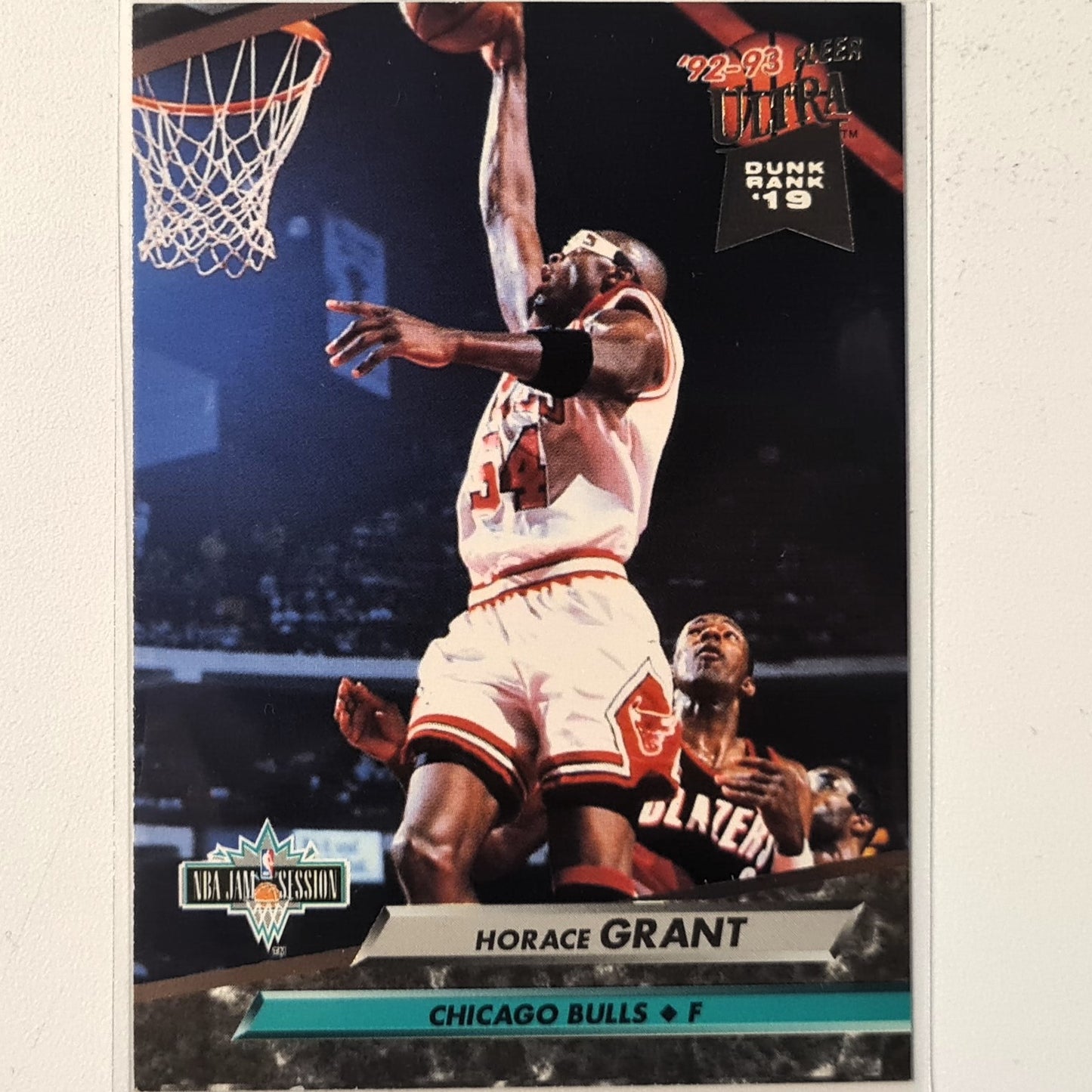 Horace Grant 1993 Fleer Ultra 92-93 dunk rank 19 #219 NBA Basketball Chicago Bulls excellent Sleeved