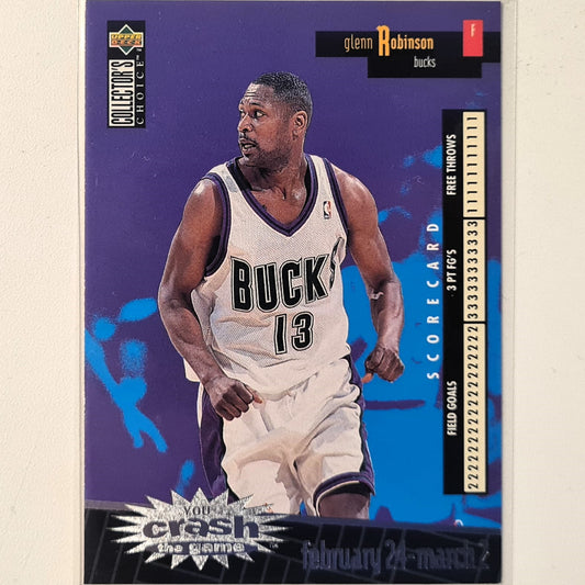 Glenn Robinson 1996 Upper-Deck you crash the game C15 NBA Basketball Milwaukee Bucks excellent/mint Sleeved