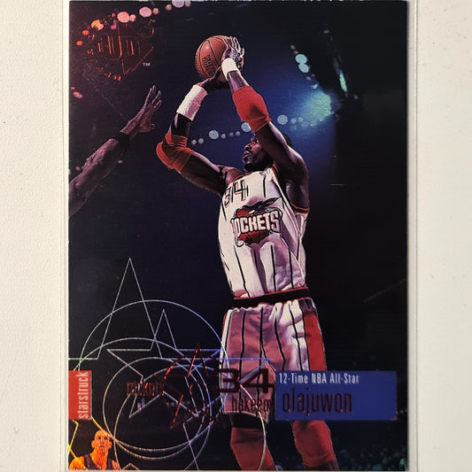 Hakeem Olajuwon 1997 Upper-Deck UD3  STARSTRUCK #37 NBA Basketball Houston Rockets Good/very good Sleeved