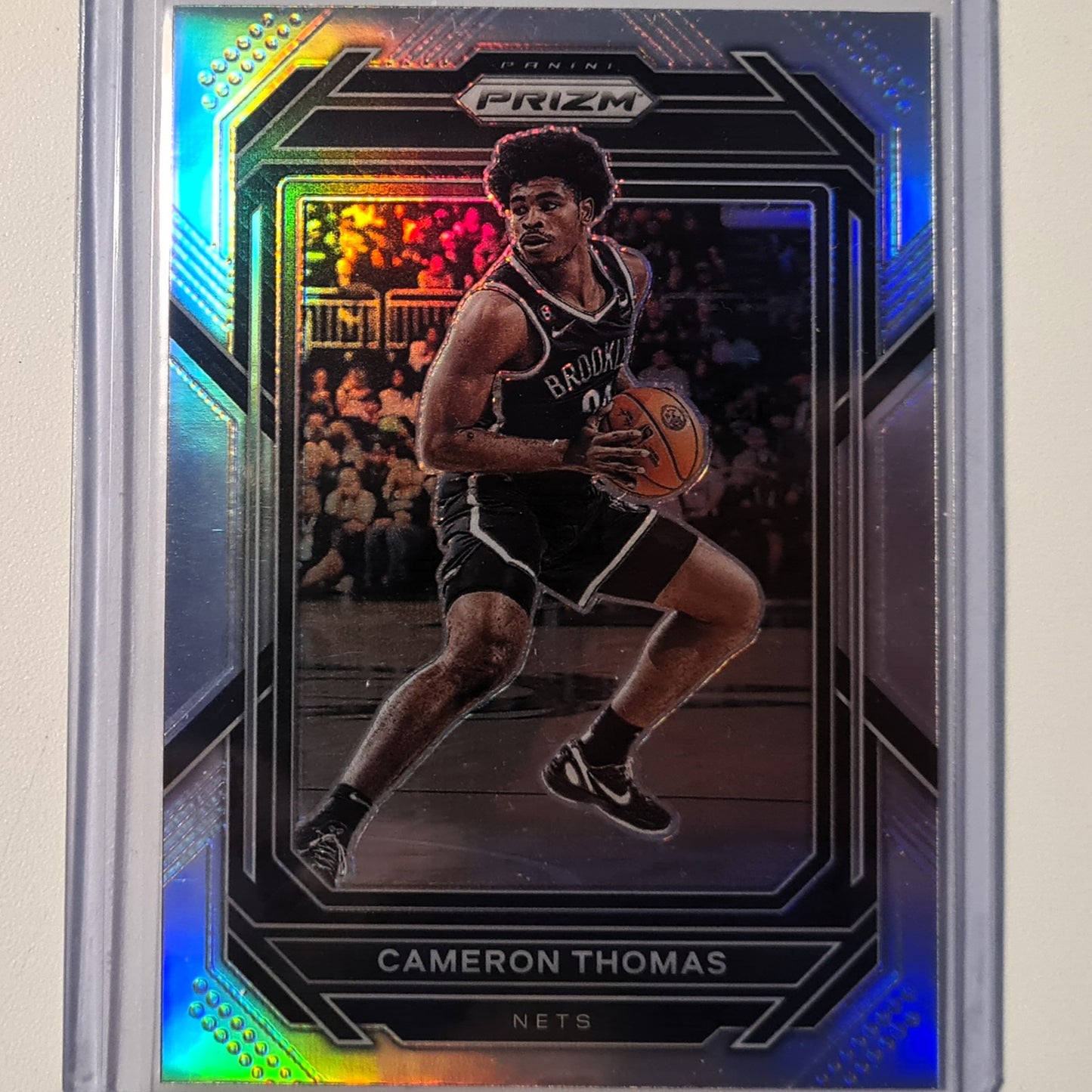 Cameron Thomas 2022-23 Panini Prizm refractor #20 NBA Basketball Brooklyn Nets Mint Sleeved