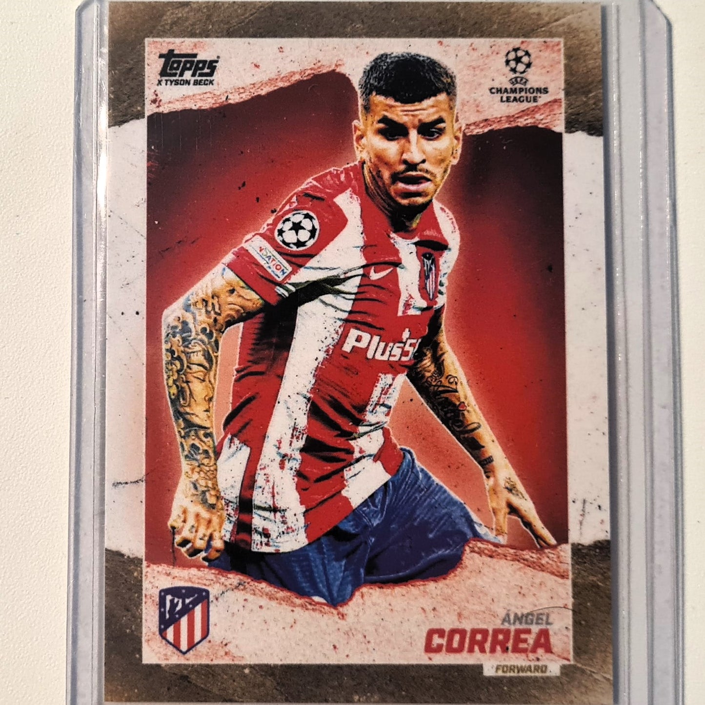 Angel Correa 2021 Topps Tyson beck curated set Soccer Football Atletico Madrid mint Sleeved