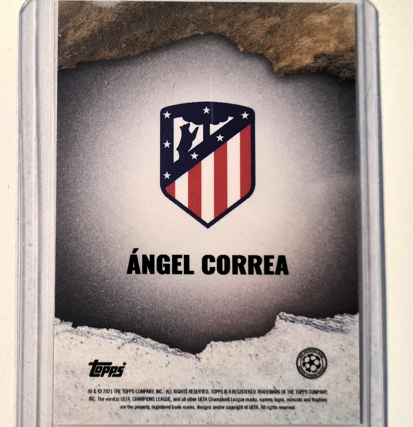 Angel Correa 2021 Topps Tyson beck curated set Soccer Football Atletico Madrid mint Sleeved