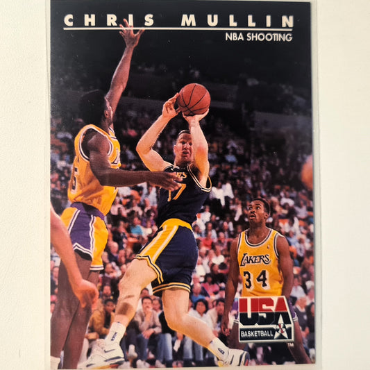 Chris Mullin 1992 Skybox USA Basketball NBA Shooting #62 NBA Basketball Golden State Warriors very good/excellent Sleeved