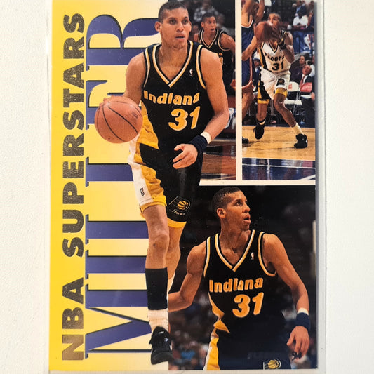 Reggie Miller 1994 Fleer 93-94 NBA SUPERSTARS 12 of 20 NBA Basketball Indiana Pacers excellent/mint Sleeved