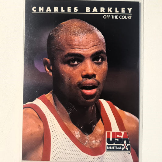 Charles Barkley 1992 skybox USA basketball off the court #5 NBA Basketball Philadelphia 76ers excellent Sleeved