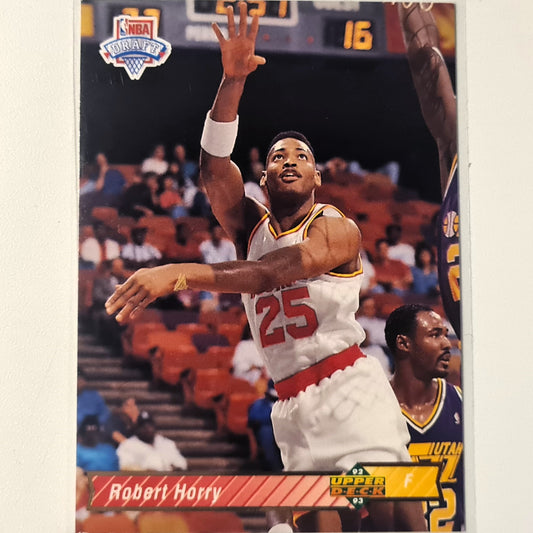Robert Horry 1992 Upper-Deck NBA Draft Rookie RC #7 NBA Basketball Houston Rockets excellent/mint Sleeved