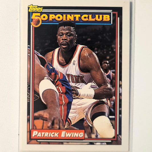 Patrick Ewing 1993 Topps 50 point club #211 NBA Basketball New York Knicks Excellent/mint Sleeved