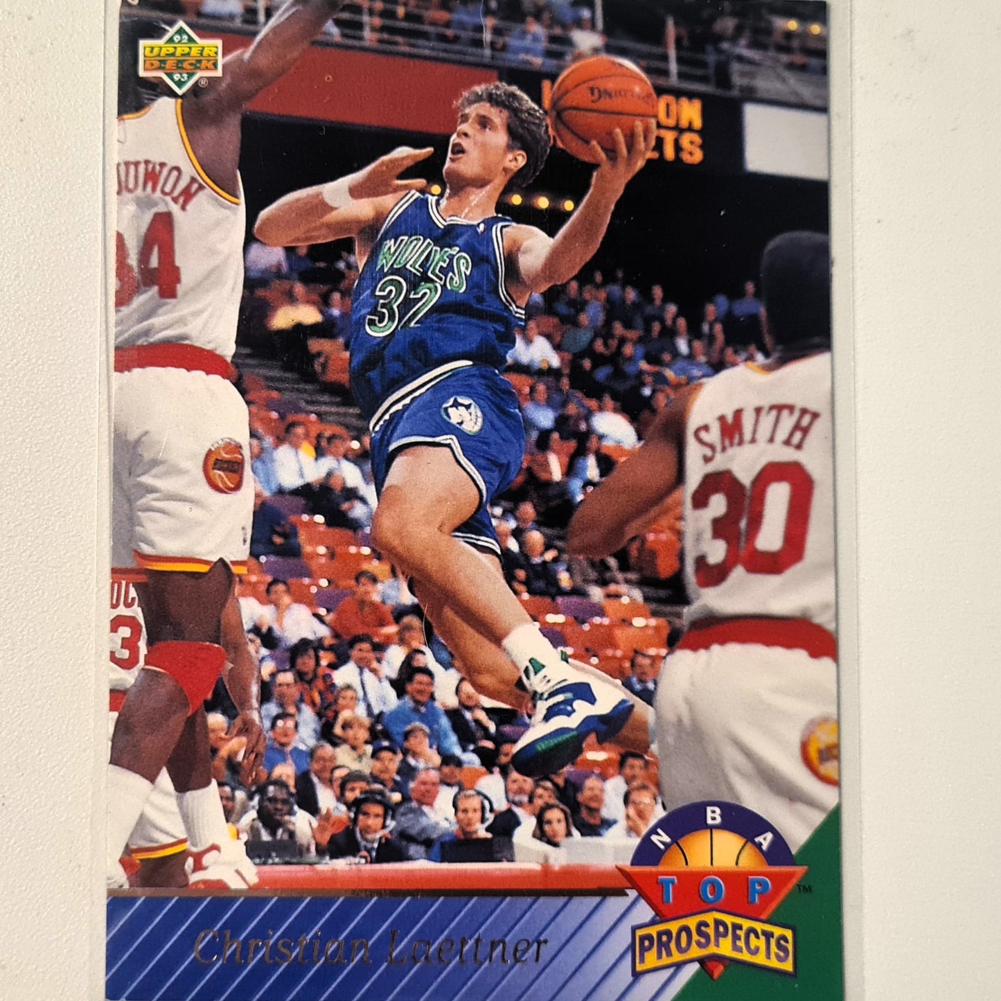 Christian Laettner 1993 Upper-Deck top prospects Rookie RC #472 NBA Basketball Minnesota Timberwolves Excellent Sleeved