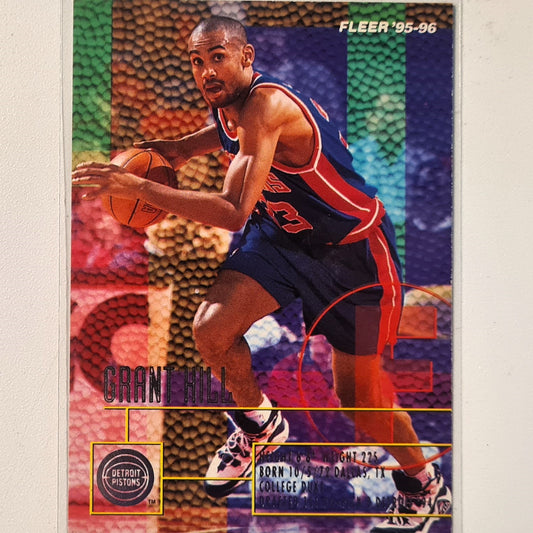 Grant Hill 1995 Fleer 95-96 #51 NBA Basketball Detroit Pistons Very good Sleeved