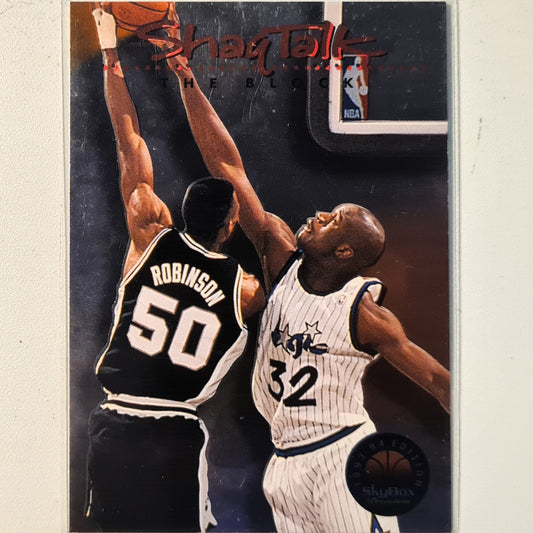 Shaquille O'Neal 1993 Skybox Shaq Talk the block #2 NBA Basketball Orlando Magic Excellent Sleeved