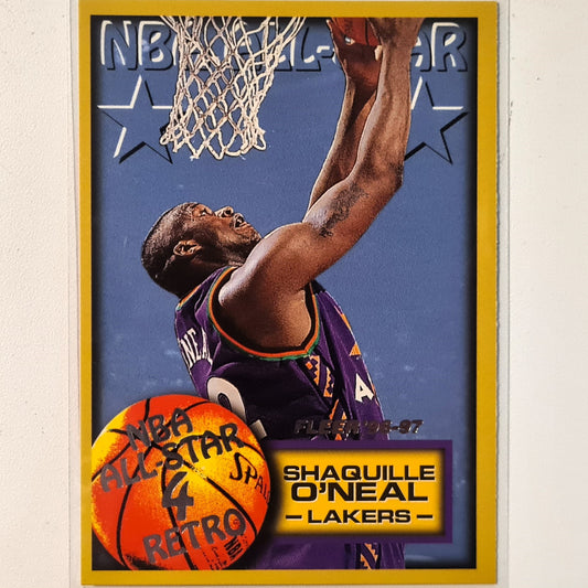 Shaquille O'Neal 1997 Fleer 96-97 NBA All-star 4 retro #289 NBA Basketball LA Lakers Excellent Sleeved