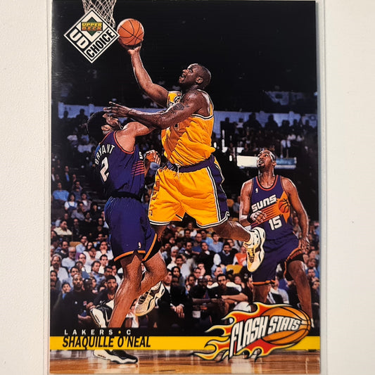 Shaquille O'Neal 1998 Upper-deck Flash Stats #168 NBA Basketball LA Lakers Excellent Sleeved