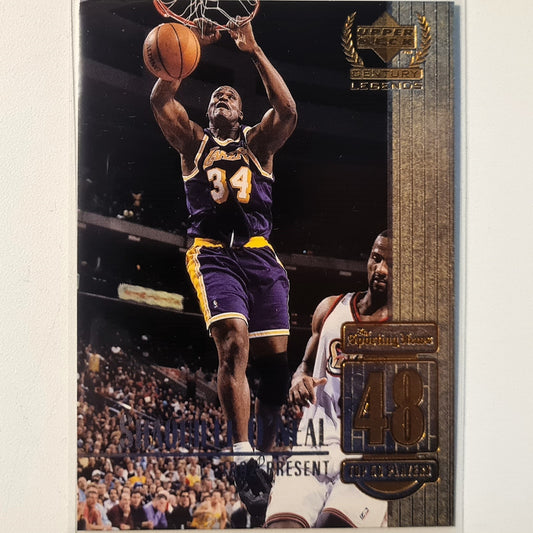 Shaquille O'Neal 1999 Upper-Deck Century Legends #48 NBA Basketball LA Lakers Excellent Sleeved