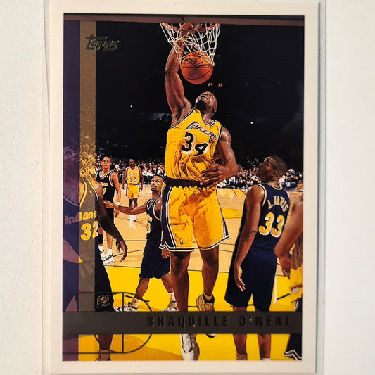 Shaquille O'Neal 1997 Topps #109 NBA Basketball LA Lakers Excellent Sleeved