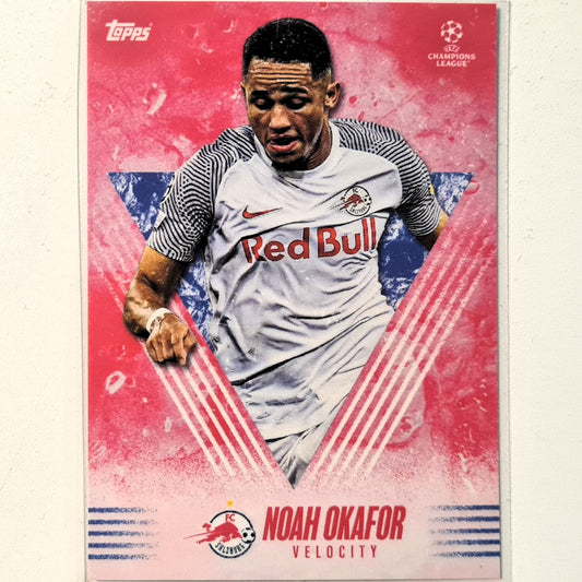 Noah Okafor 2021 Topps Alphonso Davies curated set Velocity Football Salzburg Excellent-Mint Sleeved