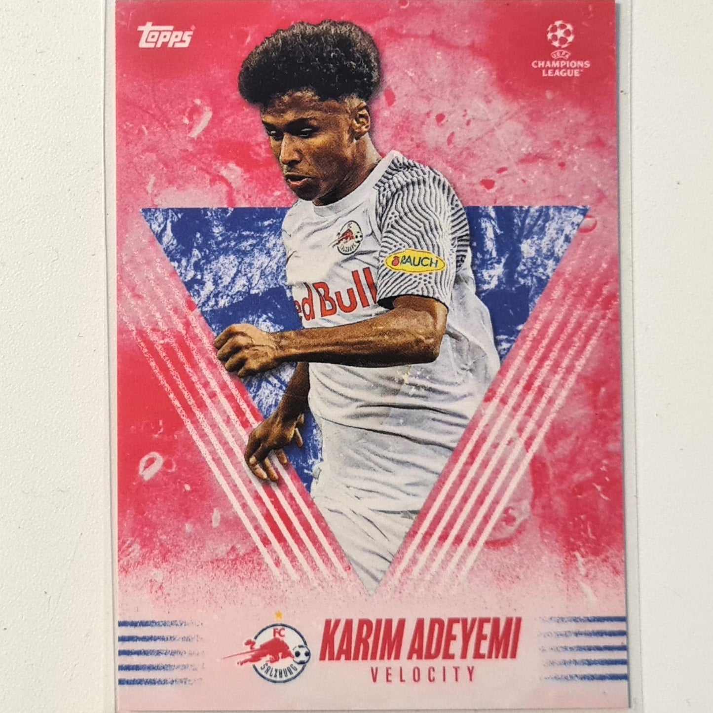 Karim Adeyemi 2021 Topps Alphonso Davies curated set Velocity Football Sulzburg Excellent-Mint Sleeved