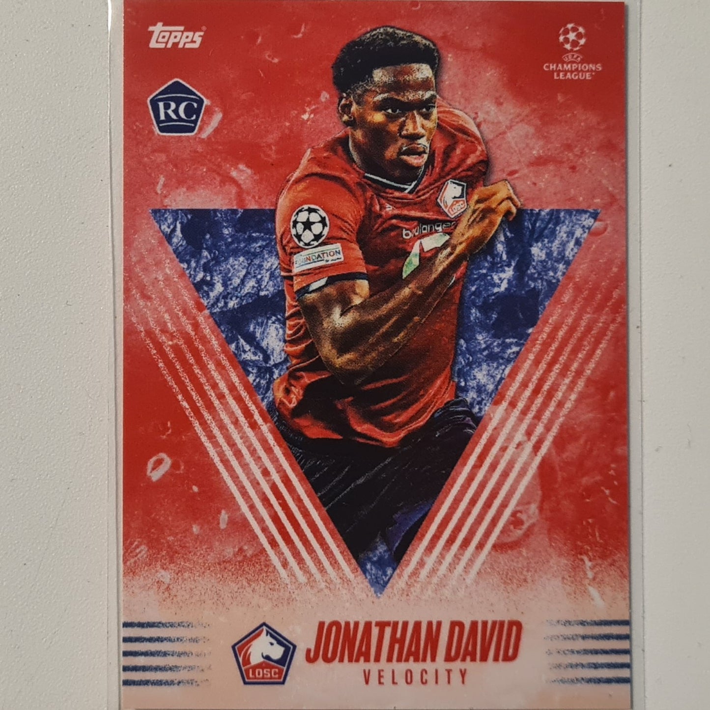 Jonathan David Rookie rc 2021 Topps Alphonso Davies curated set Velocity Football LOSC Excellent-Mint Sleeved