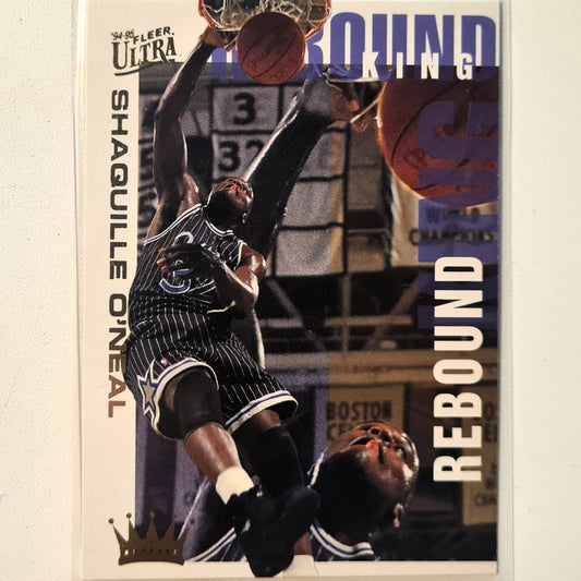 Shaquille O'Neal 1995 Fleer Ultra Rebound Kings 7 of 10  NBA Basketball Orlando Magic Excellent Sleeved
