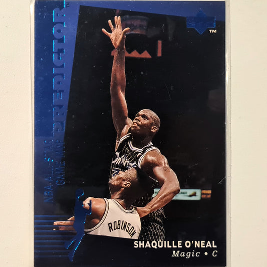 Shaquille O'Neal 1994 Upper-Deck Predictor BLUE MVP All-star H3  NBA Basketball Orlando Magic Excellent  Sleeved