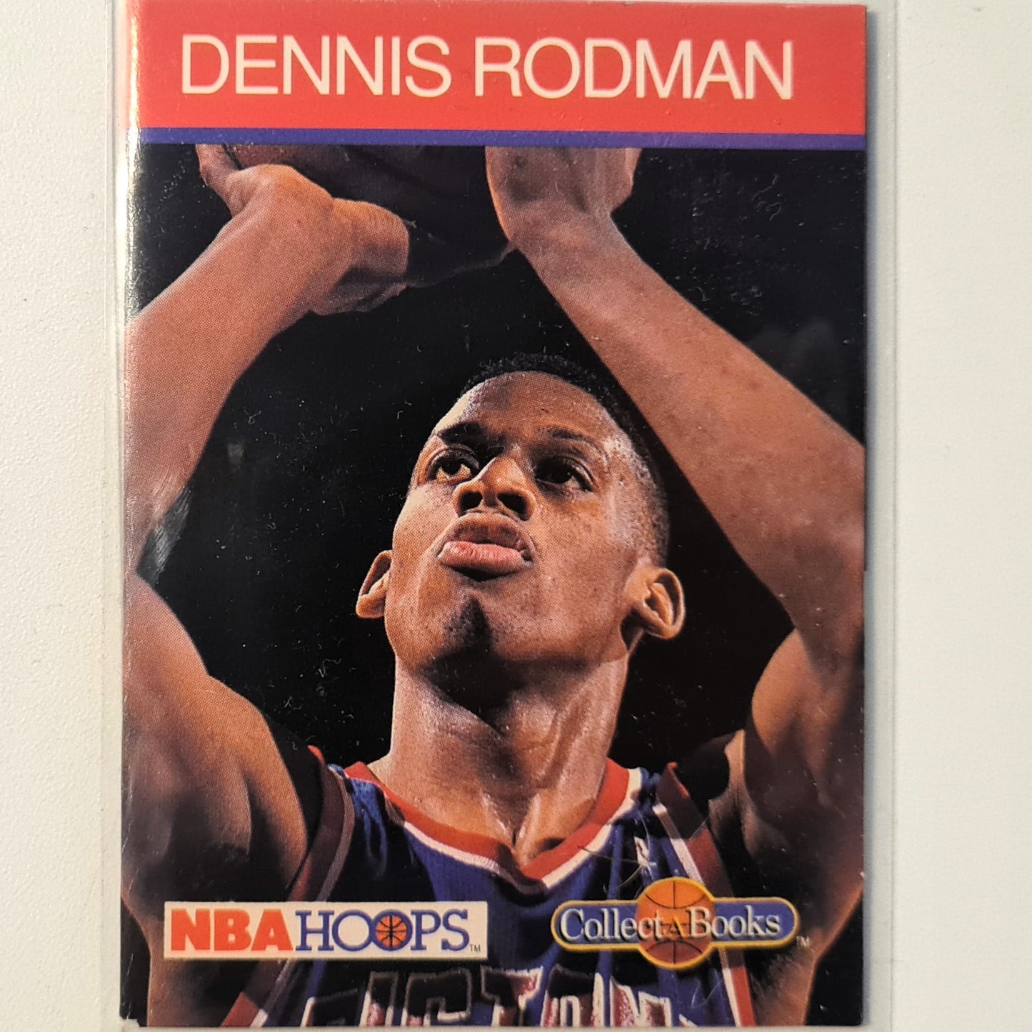 Dennis Rodman 1990 NBA Hoops Basketball Collect a Books good example in sleeve Detroit Pistons