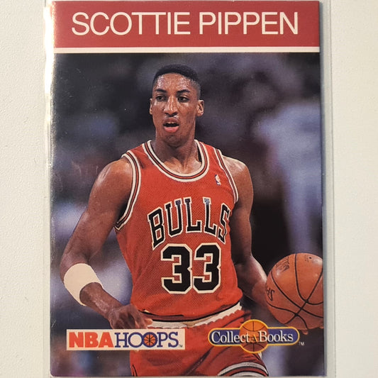 Scottie Pippen 1990 NBA Hoops Basketball Collect a Books good example in sleeve Chicago Bulls