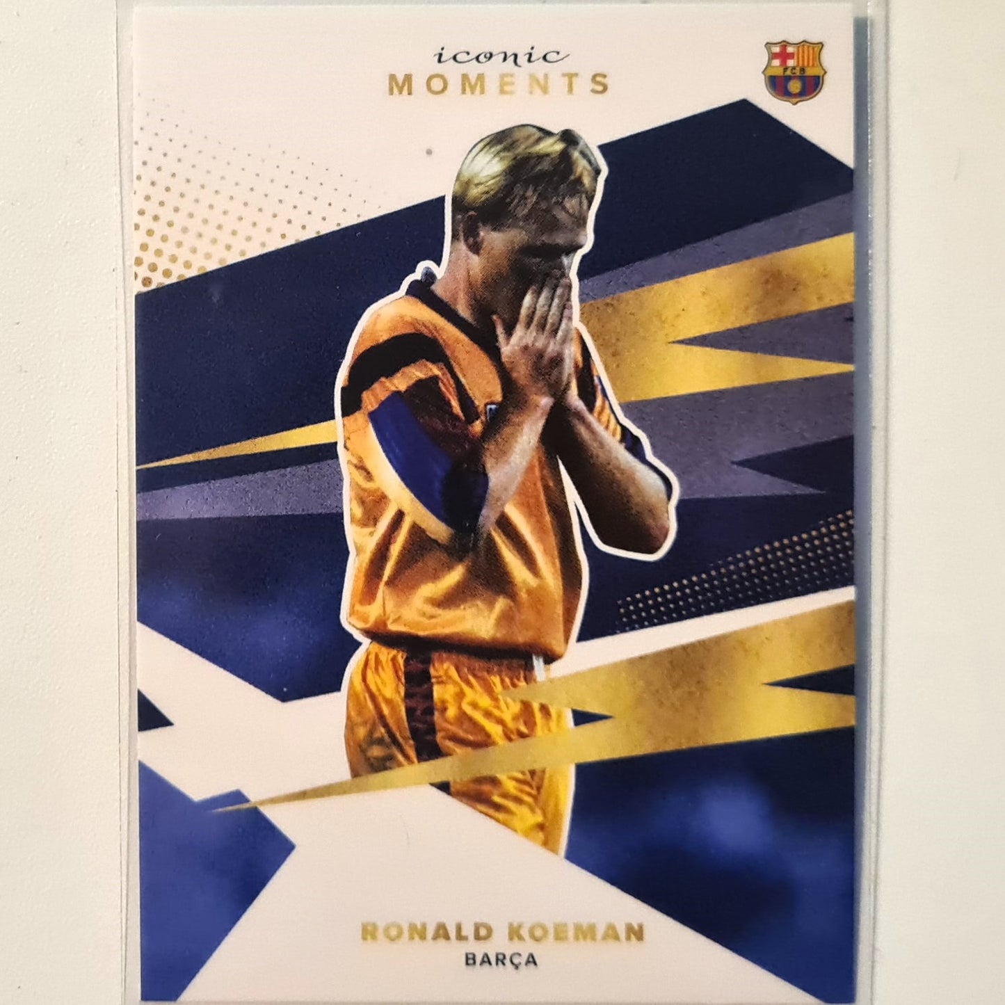 Ronald Koeman 2021 Topps Barcelona curated team set iconic moments #38 Soccer football excellent/mint Sleeved