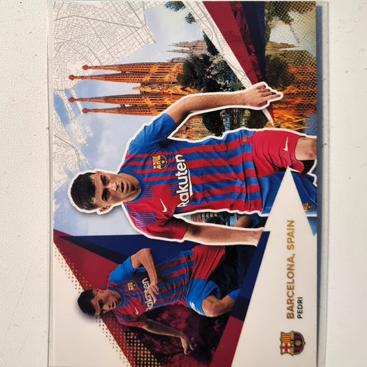 Pedri 2021 Topps Barcelona curated team set #30 Soccer football excellent/mint Sleeved