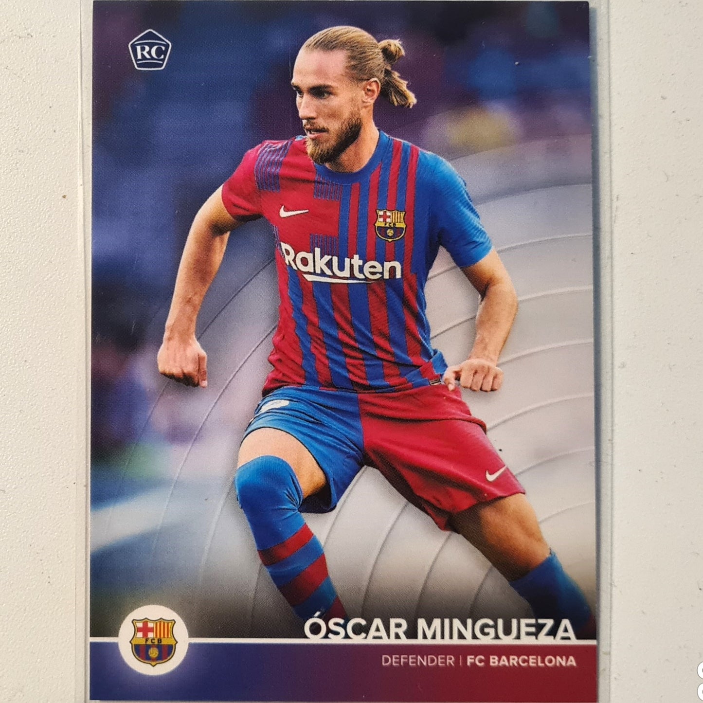 Oscar Mingueza 2021 Topps Barcelona curated team set Rookie RC Soccer football excellent/mint Sleeved