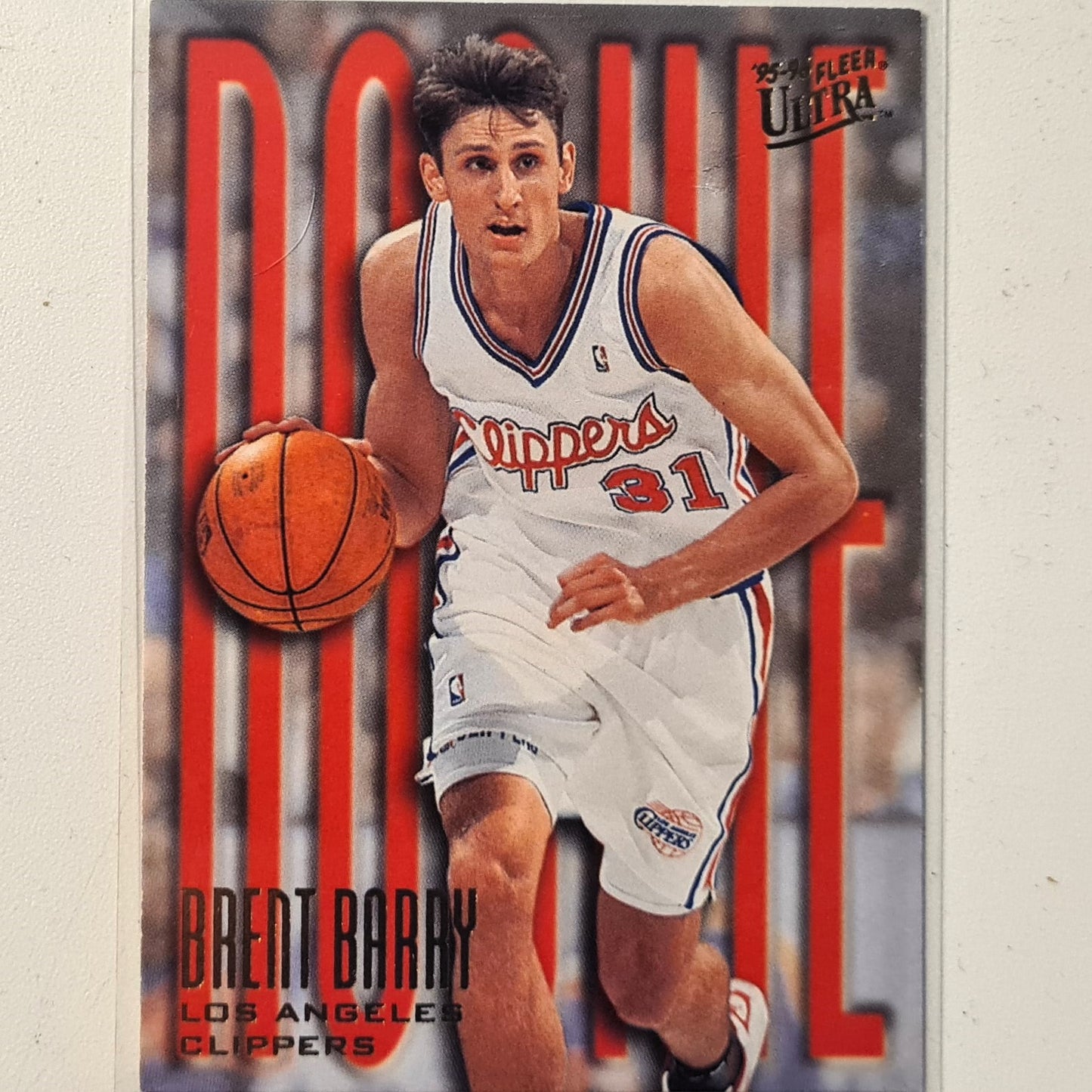 Brent Barry 1996 Fleer Ultra 95-96 Rookie RC #264 NBA Basketball LA Clippers very good Sleeved