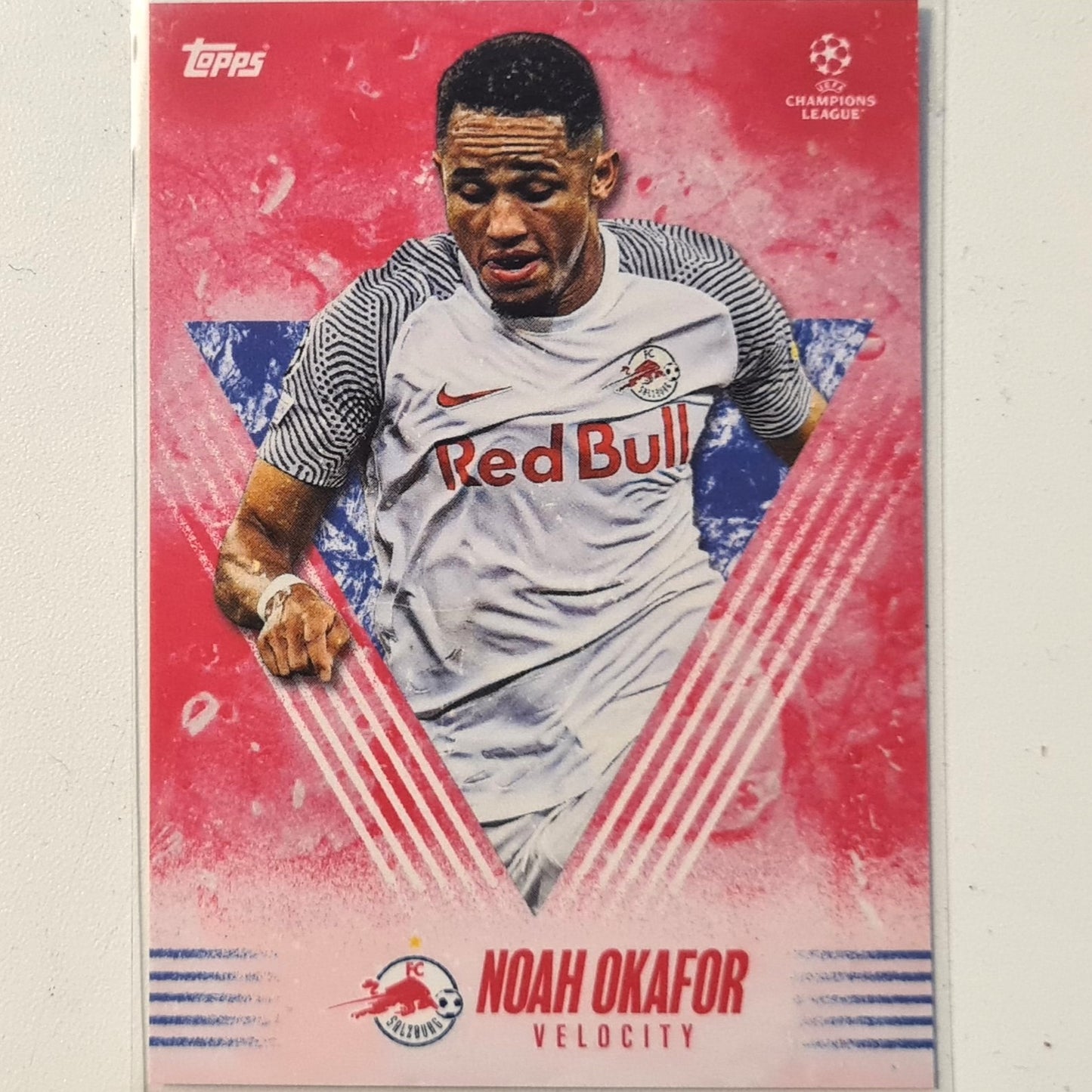 Noah Okafor 2021 Topps Alphonso Davies curated set Velocity Football Salzburg Excellent-Mint Sleeved