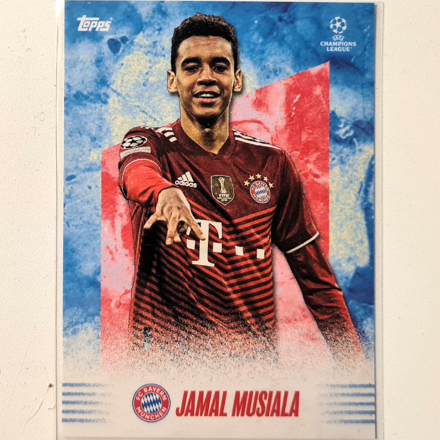 Jamal Musiala 2021 Topps Alphonso Davies curated set future star Football Bayern Munich Excellent-Mint Sleeved