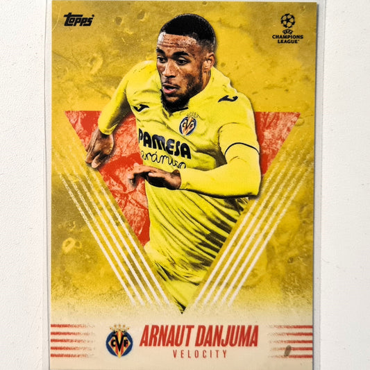 Arnaut Danjuma 2021 Topps Alphonso Davies curated set velocity Football Villarreal Excellent-Mint Sleeved