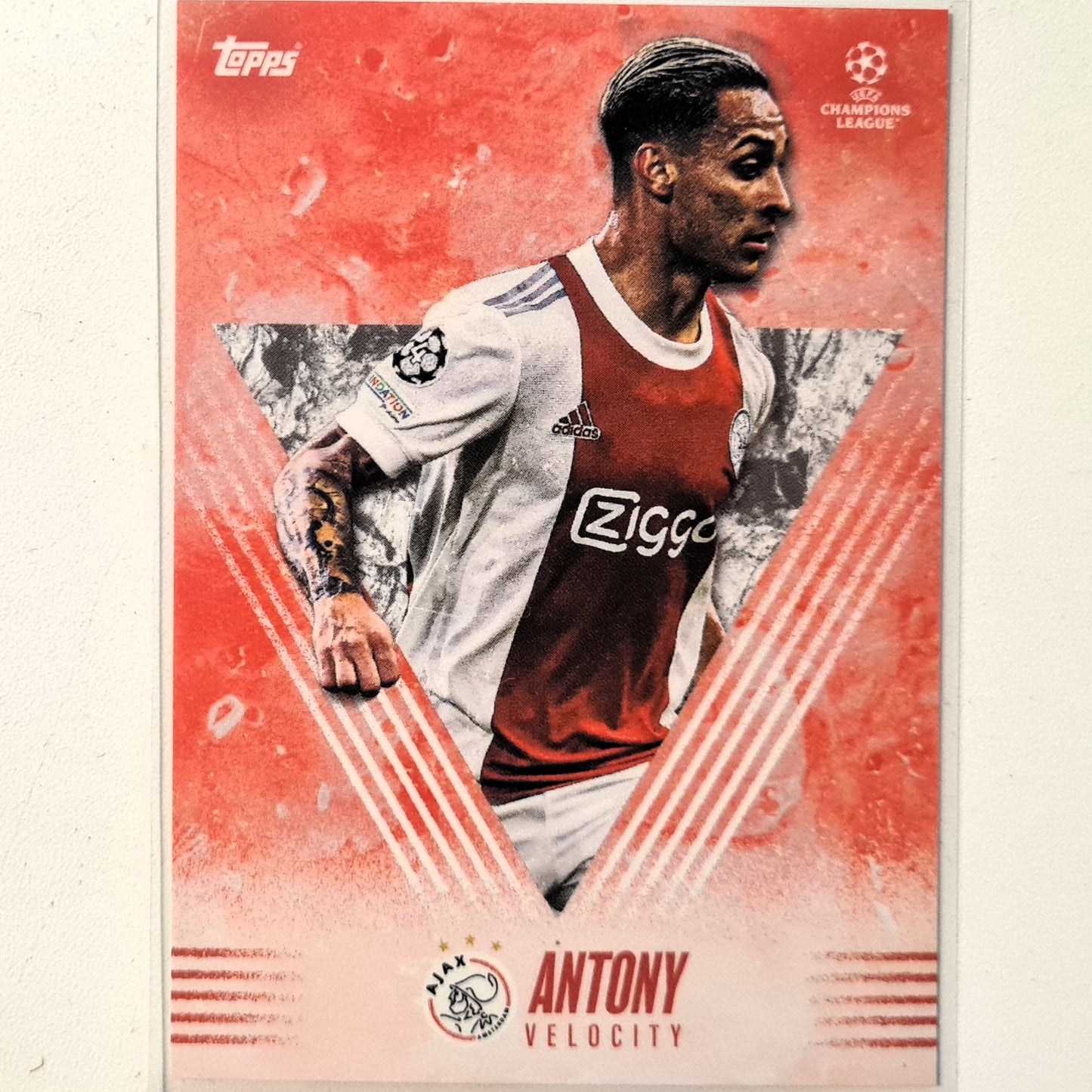 Antony 2021 Topps Alphonso Davies curated set Velocity Football Ajax Excellent-Mint Sleeved